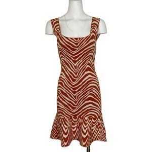 Marie Oliver Marlowe Knit Dress S Zebra Striped Design